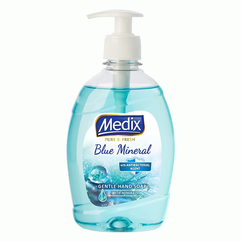 MEDIX PURE & FRESH BLUE MINERAL Течен сапун помпа, 400 мл.