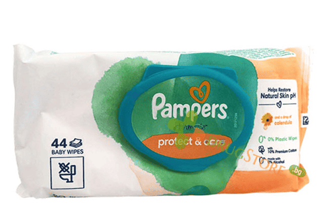 PAMPERS HARMONIE PROTECT&CARE Мокри кърпички, 44бр.