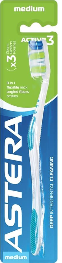 Astera Active 3 Medium Четка за зъби