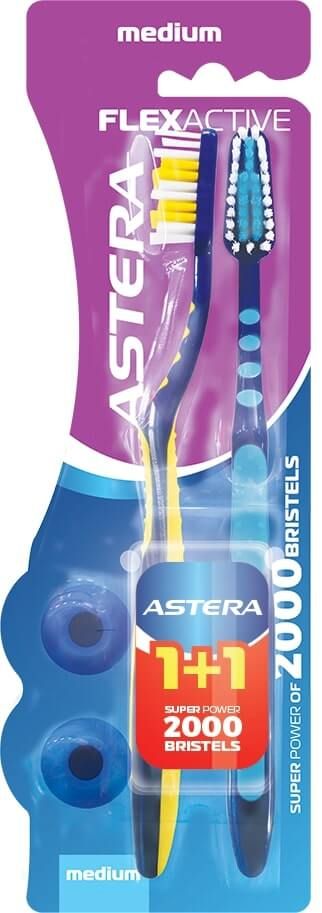 Astera Flex Active Medium Четка за зъби 1+1