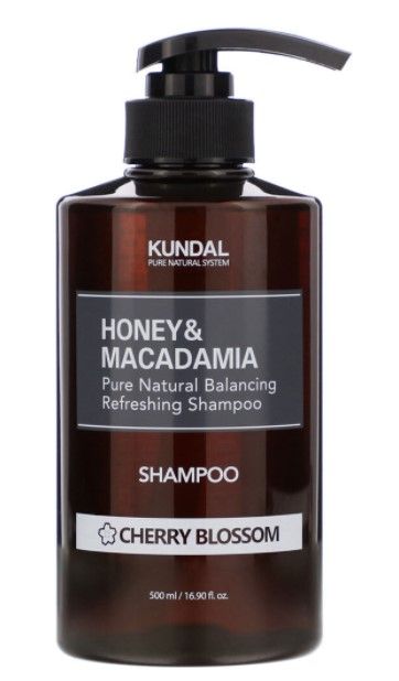 Kundal Honey & Macadamia Shampoo Cherry Blossom Шампоан с мед, макадамия и аромат череша 500 мл
